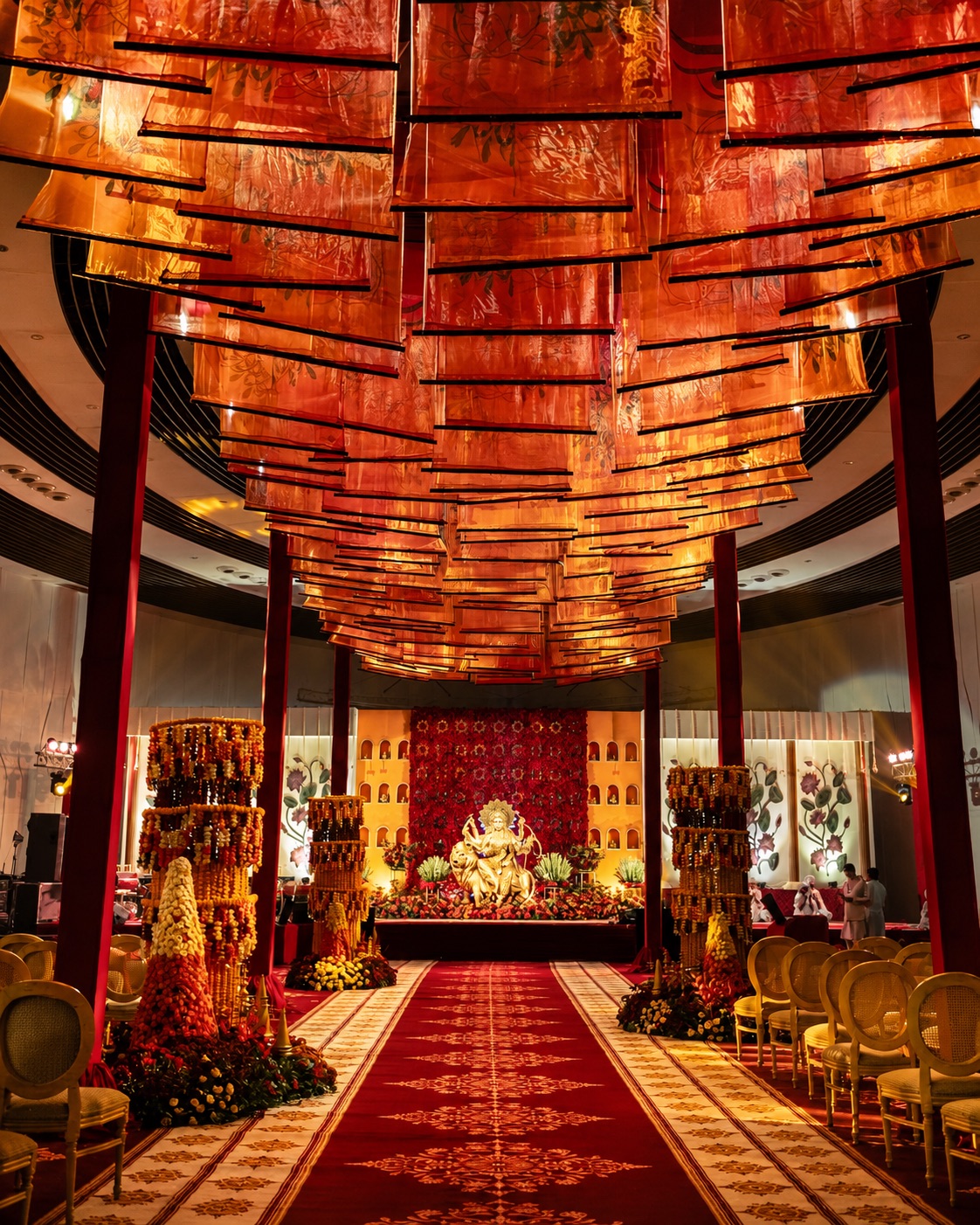 Vibrant Rajasthani Mehndi backdrop